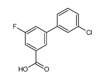 3'-CHLORO-5-FLUORO-[1,1'-BIPHENYL]-3-CARBOXYLIC ACID结构式