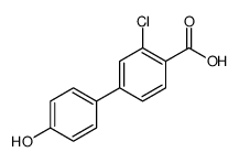 2-chloro-4-(4-hydroxyphenyl)benzoic acid结构式