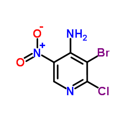 3-Bromo-2-chloro-5-nitropyridin-4-amine structure