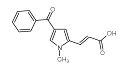 3-(4-Benzoyl-1-methyl-1H-pyrrol-2-yl)acrylic acid structure