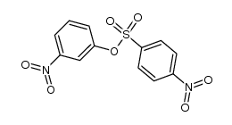 m-Nitrophenyl p-nitrobenzenesulphonate Structure