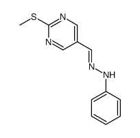 2-methylthiopyrimidine-5-carbaldehyde phenylhydrazone结构式