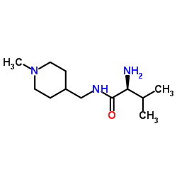 N-[(1-Methyl-4-piperidinyl)methyl]-L-valinamide结构式