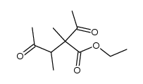 ethyl 2-acetyl-2,3-dimethyl-4-oxopentanoate Structure