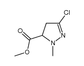 methyl 3-chloro-1-methyl-4,5-dihydro-1H-pyrazole-5-carboxylate结构式