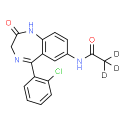 7-Acetamido-d3 Clonazepam Structure