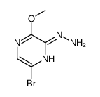 1-(6-bromo-3-Methoxypyrazin-2-yl)hydrazine结构式
