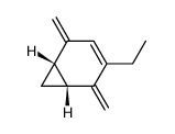 2,5-dimethylene-3-ethylbicyclo<4.1.0>hept-3-ene Structure