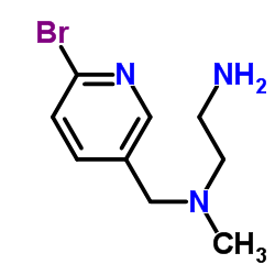 N-[(6-Bromo-3-pyridinyl)methyl]-N-methyl-1,2-ethanediamine结构式