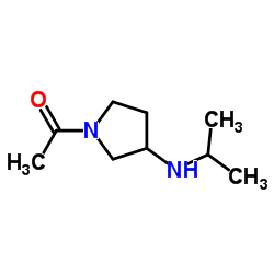 1-(3-Isopropylamino-pyrrolidin-1-yl)-ethanone结构式