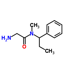N-Methyl-N-(1-phenylpropyl)glycinamide结构式