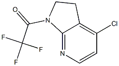 1-(4-chloro-2,3-dihydro-1H-pyrrolo[2,3-b]pyridin-1-yl)-2,2,2-trifluoroethan-1-one Structure