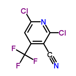 2,6-Dichloro-4-(trifluoromethyl)nicotinonitrile Structure