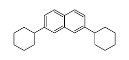 2,7-Dicyclohexylnaphthalene Structure
