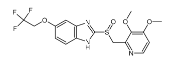 2-[(3,4-dimethoxy-pyridin-2-yl)methylsulfinyl]-5-(2,2,2-trifluoroethoxy)-1H-benzimidazole Structure