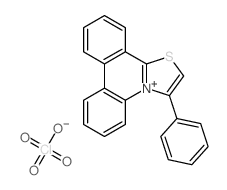 Thiazolo[3,2-f]phenanthridinium, 3-phenyl- perchlorate Structure
