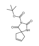 tert-butyl 2,4-dioxo-1,3-diazaspiro[4.4]non-7-ene-3-carboxylate Structure