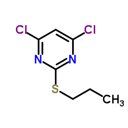 4,6-dichloro-2-(propylthio)pyrimidine structure