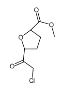 2-Furancarboxylic acid, 5-(chloroacetyl)tetrahydro-, methyl ester, (2R-cis)- (9CI) picture