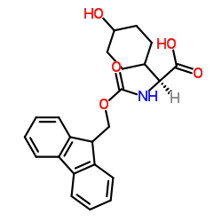 (2S)-2-((((9H-Fluoren-9-yl)Methoxy)carbonyl)aMino)-2-(4-hydroxycyclohexyl)aceticacid structure