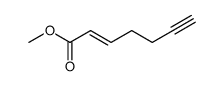 hept-2-en-6-ynoic acid methyl ester Structure