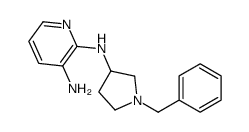 2-N-(1-benzylpyrrolidin-3-yl)pyridine-2,3-diamine结构式