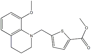 methyl 5-((8-methoxy-3,4-dihydroquinolin-1(2H)-yl)methyl)thiophene-2-carboxylate Structure