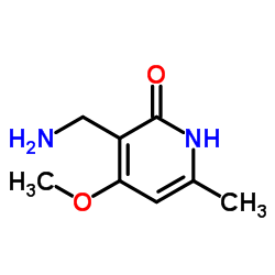 3-(Aminomethyl)-4-methoxy-6-methylpyridin-2-ol structure