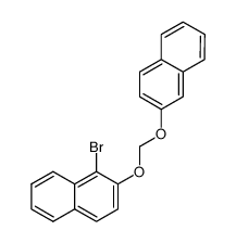 1-bromo-2-((naphthalen-2-yloxy)methoxy)naphthalene结构式