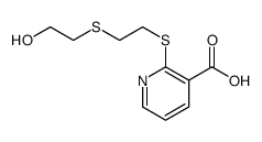2-[2-(2-hydroxyethylsulfanyl)ethylsulfanyl]pyridine-3-carboxylic acid Structure