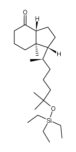 (1R,3aR,7aR)-7a-methyl-1-((R)-6-methyl-6-((triethylsilyl)oxy)heptan-2-yl)hexahydro-1H-inden-4(2H)-one结构式