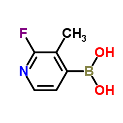 2-氟-3-甲基-4-硼酸吡啶结构式