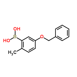 5-(Benzyloxy)-2-methylphenylboronic acid结构式