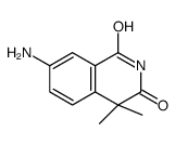7-amino-4,4-dimethylisoquinoline-1,3-dione结构式