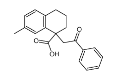 α,α-(7-methyltetralin)-β-benzoylpropionic acid结构式