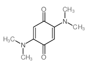 2,5-Cyclohexadiene-1,4-dione,2,5-bis(dimethylamino)-结构式