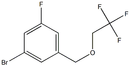 1-溴-3-氟-5-((2,2,2-三氟乙氧基)甲基)苯结构式
