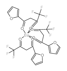 europium; 4,4,4-trifluoro-1-(2-furyl)butane-1,3-dione structure