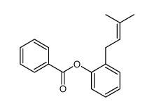 2-(3-methylbut-2-en-1-yl)phenyl benzoate Structure