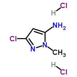 3-氯-1-甲基-1H-吡唑-5-胺二盐酸盐结构式