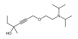 4-Hexyn-3-ol, 3-methyl-6-[2-(diisopropylamino)ethoxy]- structure