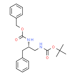 Carbamic acid, [(1S)-1-[[[(1,1-dimethylethoxy)carbonyl]amino]methyl]-2-phenylethyl]-, phenylmethyl ester (9CI) picture