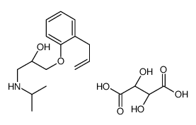 (S)-Alprenolol L-tartrate Structure