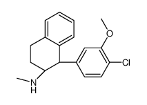 (1R,2S)-1-(4-chloro-3-methoxyphenyl)-N-methyl-1,2,3,4-tetrahydronaphthalen-2-amine Structure