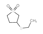 Thiophene,3-(ethylthio)tetrahydro-, 1,1-dioxide structure