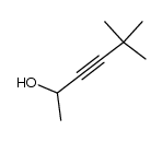 (+/-)-5,5-dimethylhex-3-yn-2-ol结构式