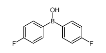 bis(4-fluorophenyl)(hydroxy)borane Structure