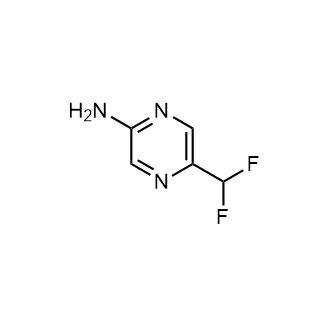 5-(二氟甲基)吡嗪-2-胺结构式