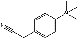 2-[4-(trimethylsilyl)phenyl]acetonitrile structure