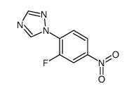 3-氟-1-硝基-4-(1H-1,2,4-噻唑-1-基)苯结构式